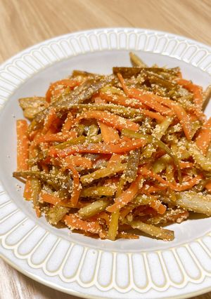 明太子きんぴらごぼう♪お弁当にも-レシピのメイン写真
