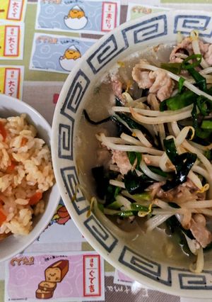 定番スガキヤ和風とんこつのアレンジとかやくご飯-レシピのメイン写真