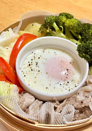 いろどりかわいいせいろ蒸し-レシピのメイン写真