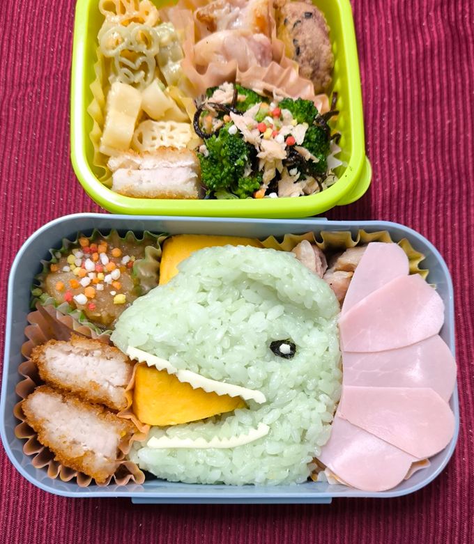 ディロフォサウルス弁当☆恐竜キャラ弁-レシピのメイン写真