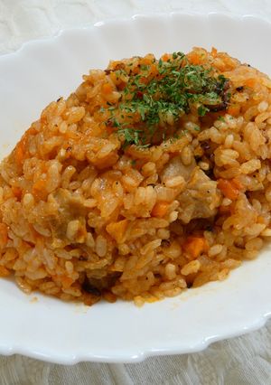 【土鍋】炊き込みチキンライス-レシピのメイン写真