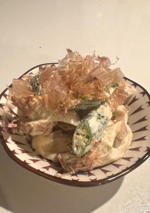 オクラとちくわのワサビマヨ和え☘️-レシピのメイン写真