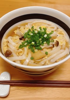 レンジで簡単♪卵とじうどん-レシピのメイン写真