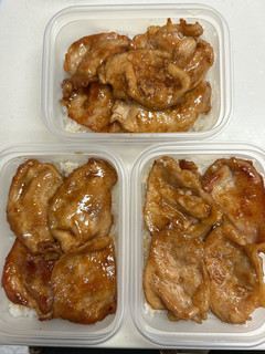 しょうが焼きの冷凍弁当-レシピのメイン写真