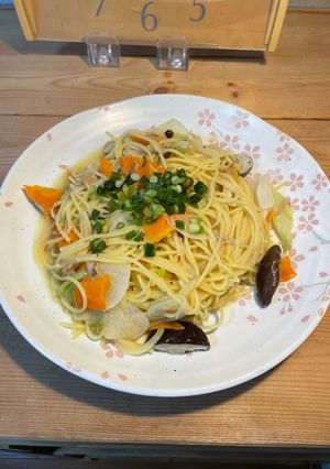 ワンパン。磯の香り野菜たっぷり和風パスタ-レシピのメイン写真