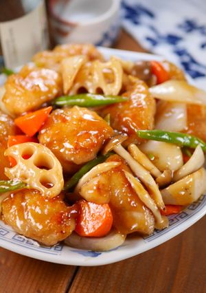 とろとろ甘酸っぱ～い🤭鶏と野菜の甘酢あん-レシピのメイン写真