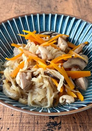 素材まるごとだしで作る 切り干し大根の煮物-レシピのメイン写真