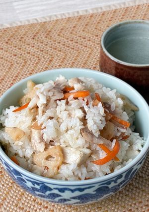鯛のアラで絶品鯛めし♪シャキシャキれんこん入り-レシピのメイン写真