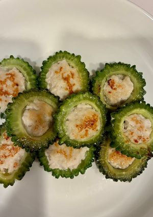 苦みが癖になる！ゴーヤの肉詰め-レシピのメイン写真