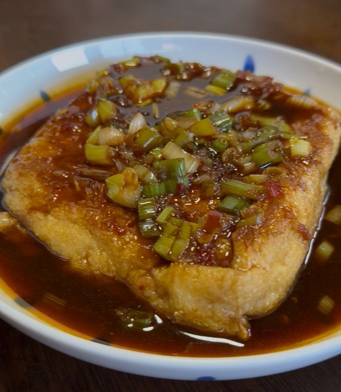 ピリ辛香味厚揚げ by 三代目竹内 【クックパッド】 簡単おいしい