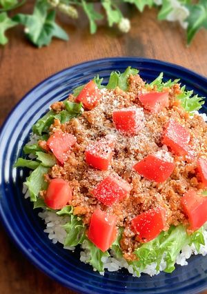 かさましで栄養たっぷり♩タコライス-レシピのメイン写真