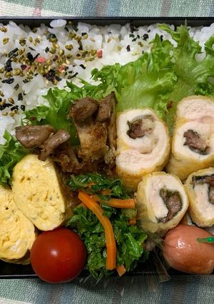 624ﾖｯﾁｬﾝ☆ささみチーズフライ弁当-レシピのメイン写真