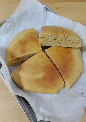 オーブンで焼くきな粉ホットケーキ-レシピのメイン写真