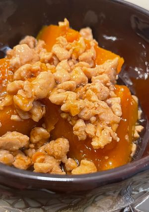 かぼちゃの煮物＊生姜でポカポカそぼろあん-レシピのメイン写真