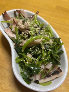 三つ葉とイカの塩昆布和え-レシピのメイン写真