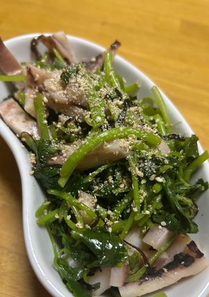三つ葉とイカの塩昆布和え-レシピのメイン写真
