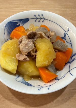 炒めない肉じゃが⭐︎短時間で味しみしみ⭐︎蒟蒻入り-レシピのメイン写真