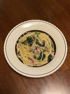 ほうれん草とベーコンの和風パスタ-レシピのメイン写真