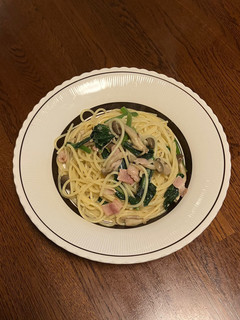 ほうれん草とベーコンの和風パスタ-レシピのメイン写真