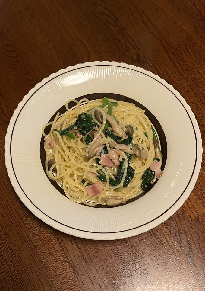 ほうれん草とベーコンの和風パスタ-レシピのメイン写真