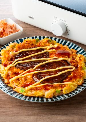 チキンハンバーグお好み焼き-レシピのメイン写真