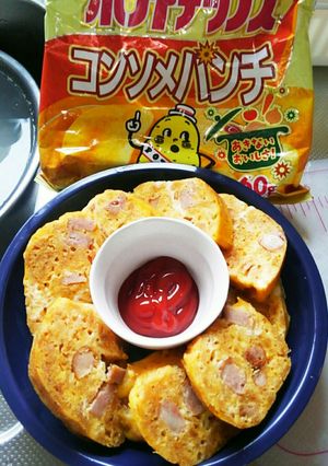 超・簡単☆ポテチオムレツ☆-レシピのメイン写真