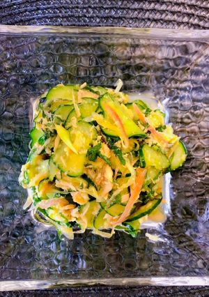 ツナきゅうりと香味野菜の浅漬け風サラダ-レシピのメイン写真
