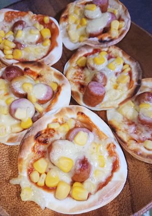 簡単❗餃子の皮deひとくちミックスピザ-レシピのメイン写真