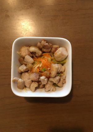 人参ドレッシングで!チキンサラダ-レシピのメイン写真