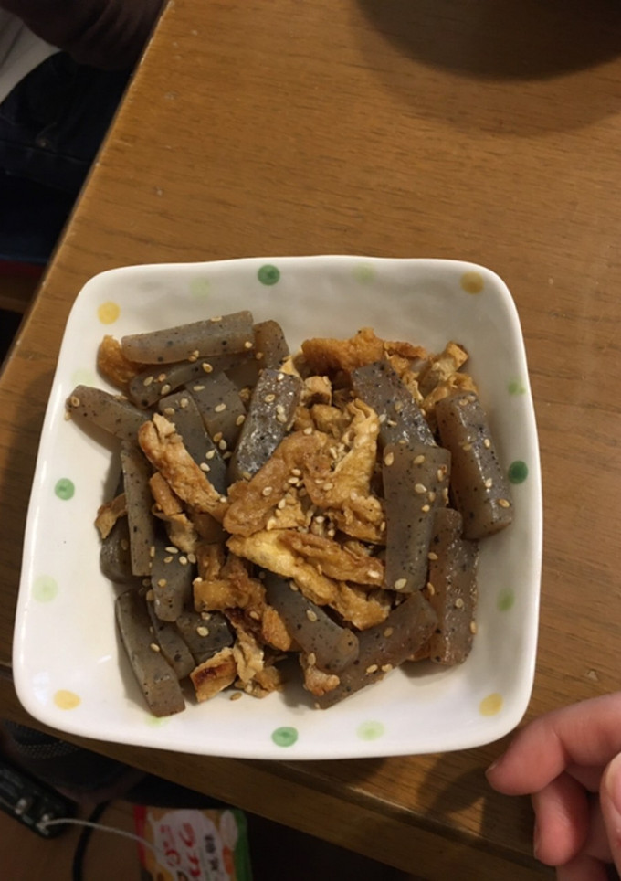 簡単！こんにゃくと油揚げのきんぴら-レシピのメイン写真