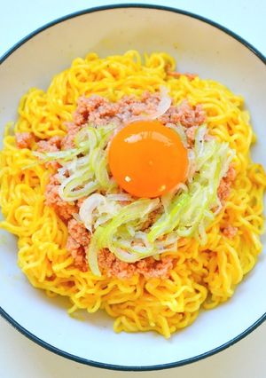 塩ラーメン・ドライキーマカレー風-レシピのメイン写真