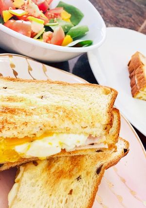 お家カフェ風♪ハムたまごサンド＊-レシピのメイン写真