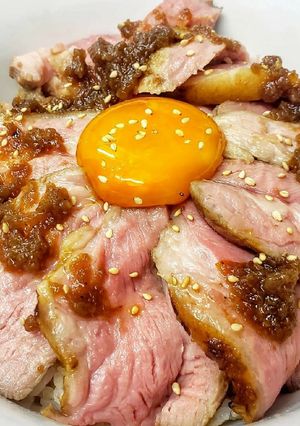 簡単! 柔らかローストポーク丼　ソース付-レシピのメイン写真