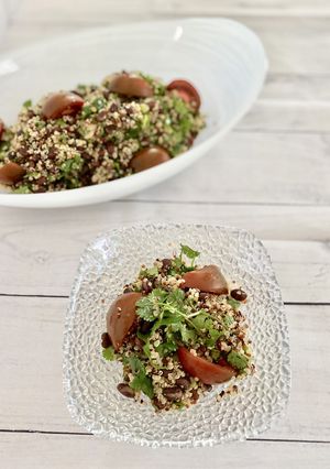 クセになる味♪大人のキノアサラダ-レシピのメイン写真