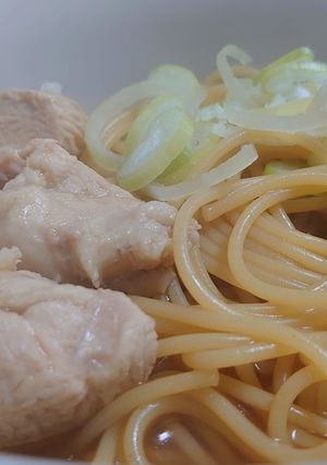 鶏汁パスタ-レシピのメイン写真
