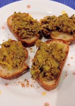クロスティーニに! 鶏レバ野菜ペースト-レシピのメイン写真
