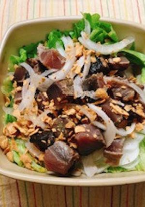 かつをのたたきサラダ-レシピのメイン写真