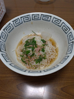 シーチキンと梅しそぶっかけ冷やしそうめん-レシピのメイン写真