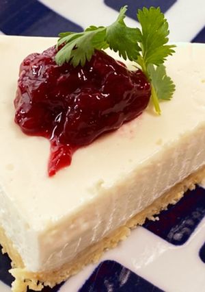 ヨーグルトでさっぱりレアチーズケーキ-レシピのメイン写真