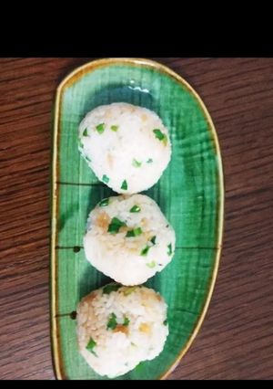 残ったご飯ですぐできる簡単たぬきおにぎり-レシピのメイン写真