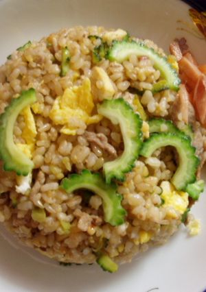 ヘルシー！ゴーヤの炒飯風混ぜご飯！-レシピのメイン写真