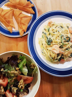 鮭&ほうれん草♡Cream PaSTa♡-レシピのメイン写真