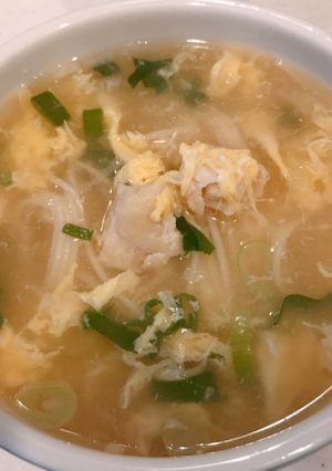 鶏胸肉と卵で、親子そうめん、温にゅうめん-レシピのメイン写真