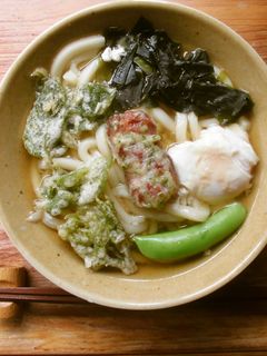 季節のお好み天ぷらうどん♪-レシピのメイン写真