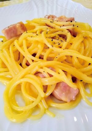 小学生でも作れた？！超簡単カルボナーラ-レシピのメイン写真