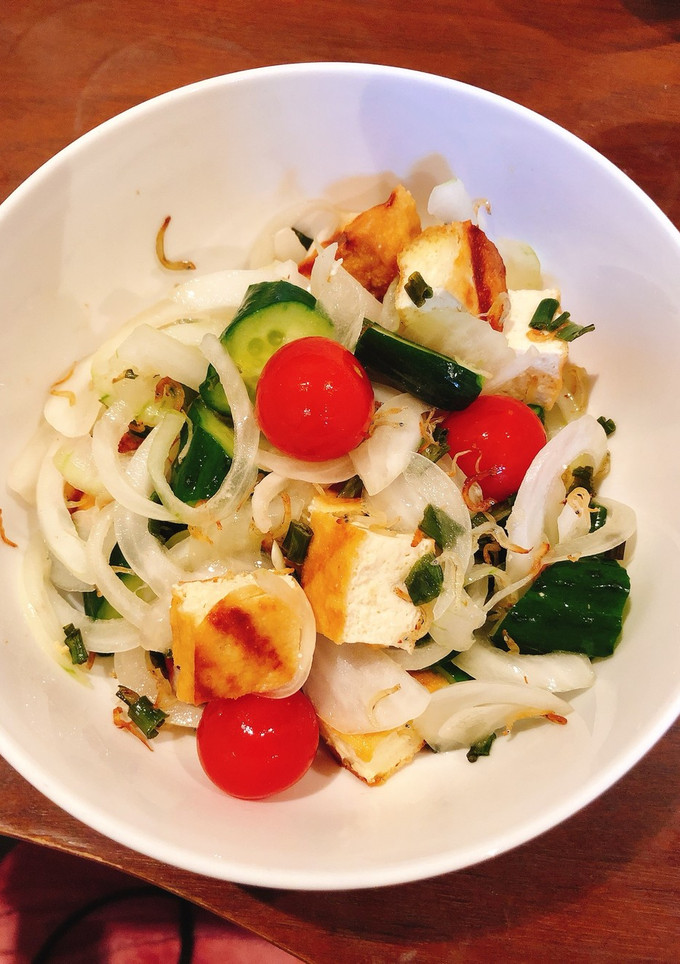 ぬか漬け野菜&厚揚げのサラダ-レシピのメイン写真