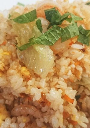 大葉が香る！エビのパラパラチャーハン-レシピのメイン写真