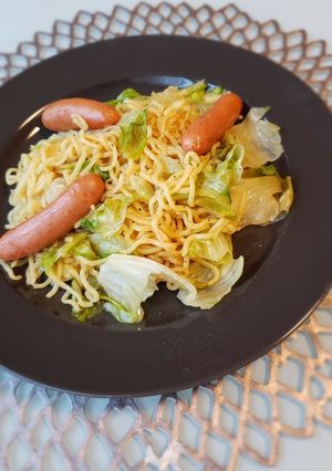 包丁いらず♪レタスの塩焼きそば-レシピのメイン写真