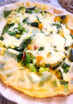 餃子の皮でキッシュ風-レシピのメイン写真