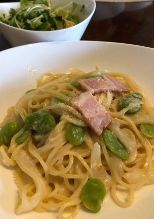 ☆絶品そら豆の本格クリームパスタ☆-レシピのメイン写真